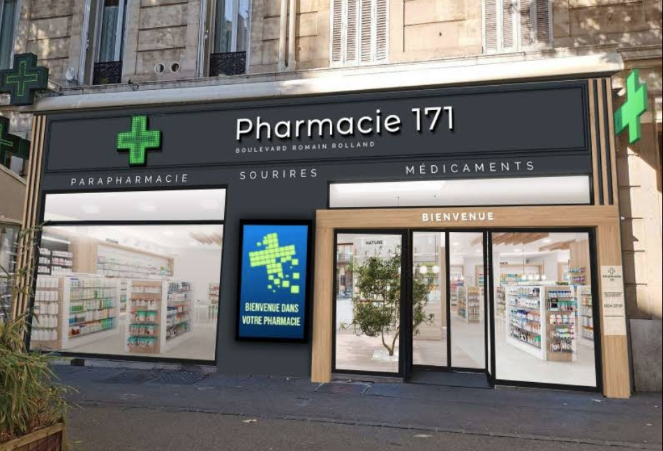 Devanture Pharmacie 171 Marseille boulevard Chave